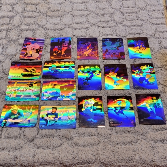 VTG 90s! LOONEY TUNES Comic Ball Series 1  Hologram Cards Upper Deck 297 Cards - Picture 5 of 7